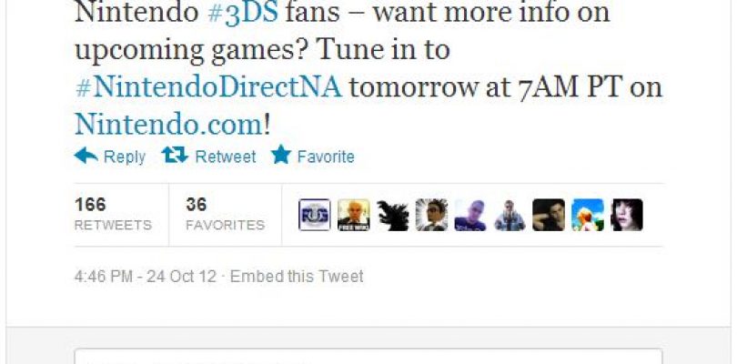 Nintendo Direct North America 10.25.2012 10:00 AM EST