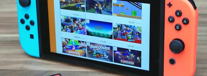 Nintendo Switch with games