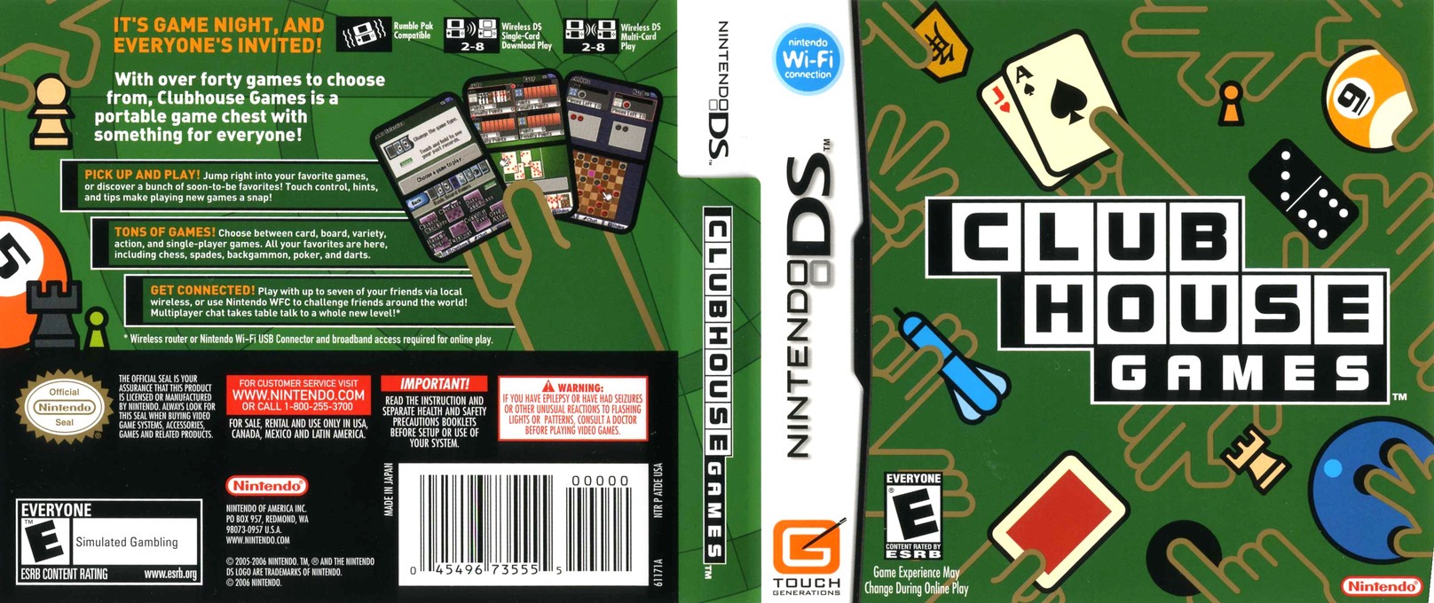 clubhouse games ds game list