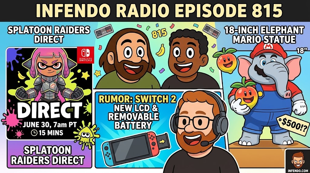 Splatoon Raiders Direct Coverage: Infendo Radio Episode 815 on Nintendo Switch 2 Rumors and Elephant Mario Statue - Nintendo News Article