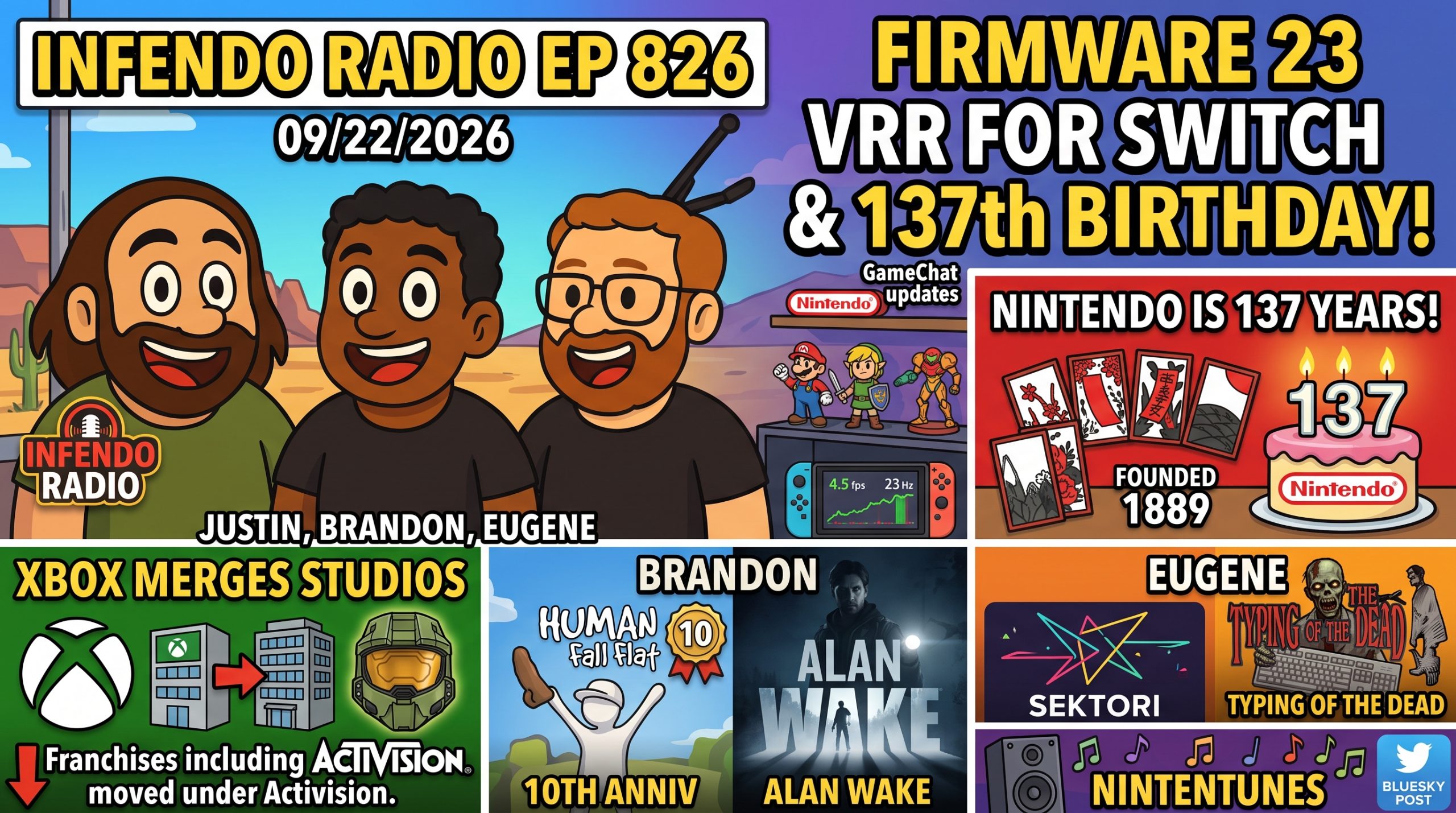 Switch Firmware 23 VRR Update: Infendo Radio Episode 826 Breaks Down VRR, GameChat, and Nintendo News - Nintendo News Article